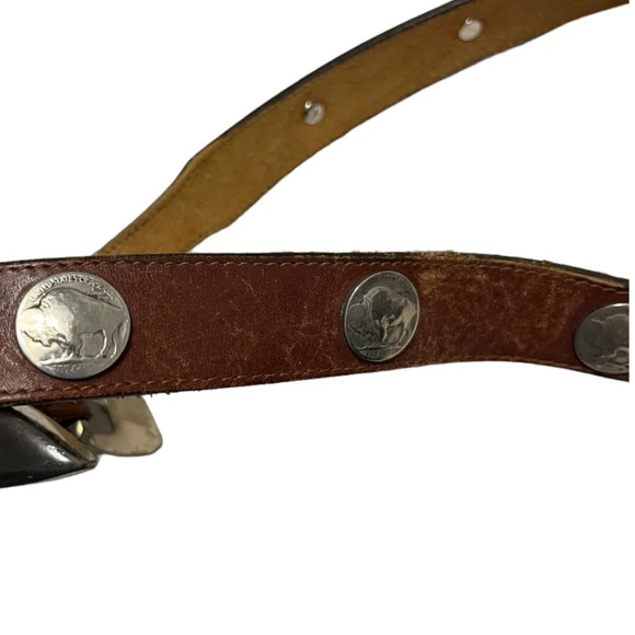 Vintage  leather belt - Picture 2 of 2